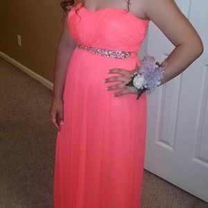 Jodi Kristopher- Coral dress-